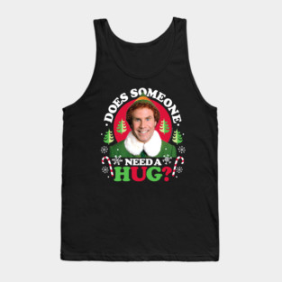 Christmas Elf - Does Someone Need A Hug? Tank Top