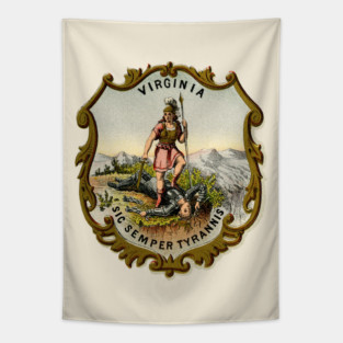 1876 Virginia Coat of Arms Tapestry