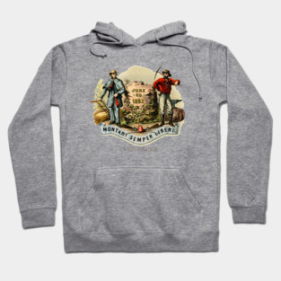 1876 West Virginia Coat of Arms Hoodie