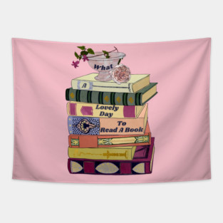 What a lovely day to read a book Tapestry