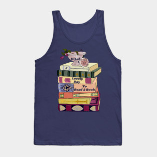 What a lovely day to read a book Tank Top