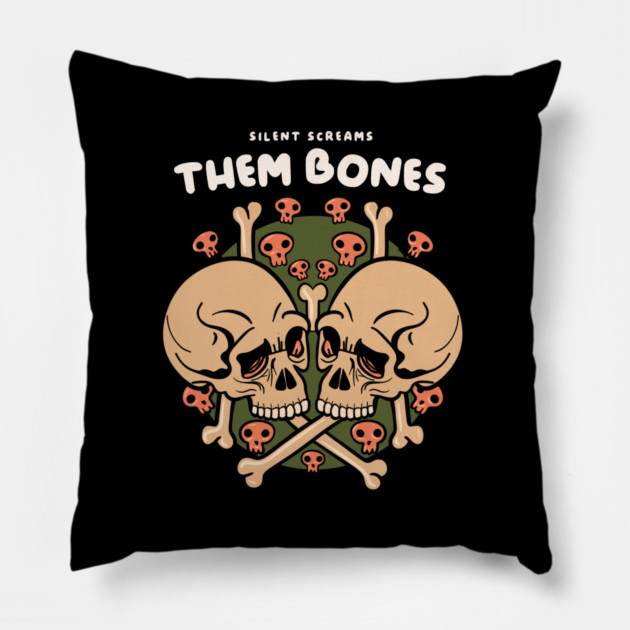 THEM BONES Pillow by artslaves
