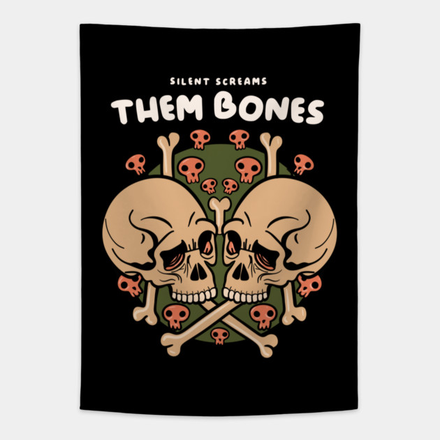 THEM BONES Tapestry by artslaves