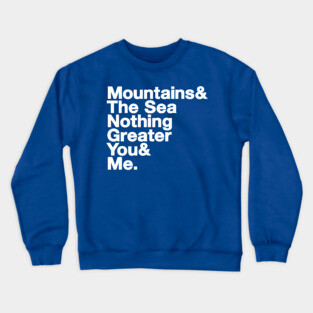 Mountains: Lyrical Jetset Crewneck Sweatshirt