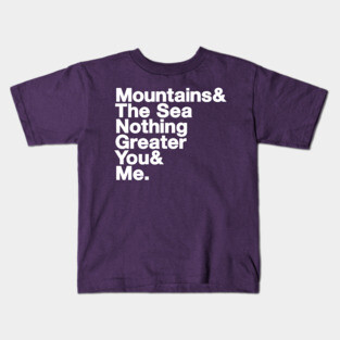 Mountains: Lyrical Jetset Kids T-Shirt