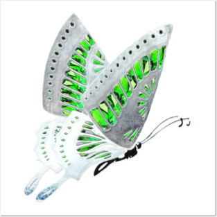 Agender Butterfly Posters and Art