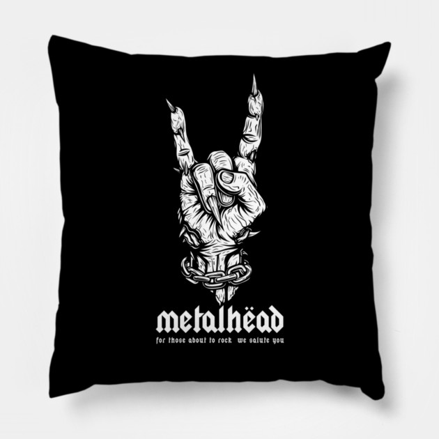 METALHEAD Pillow by artslaves