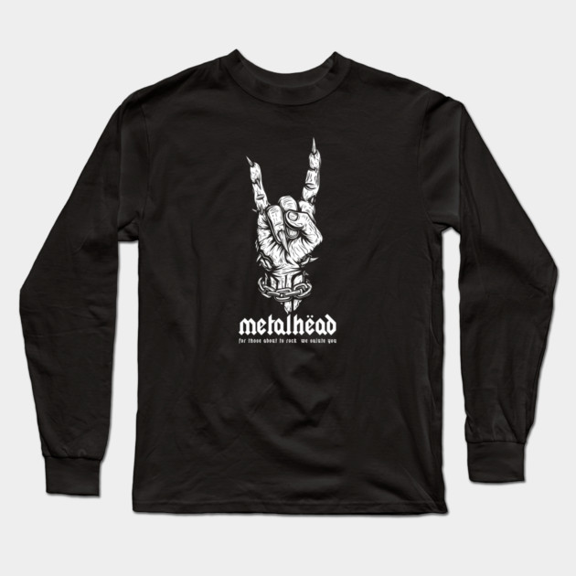 METALHEAD Long Sleeve T-Shirt by artslaves