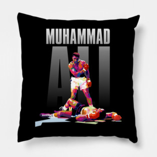 Muhammad Ali Iconic Pose WPAP Pillow