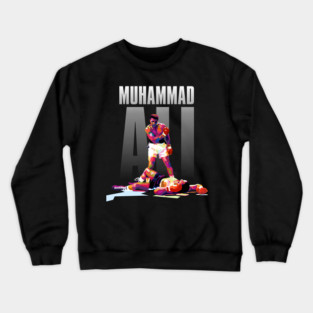 Muhammad Ali Iconic Pose WPAP Crewneck Sweatshirt