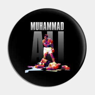 Muhammad Ali Iconic Pose WPAP Pin