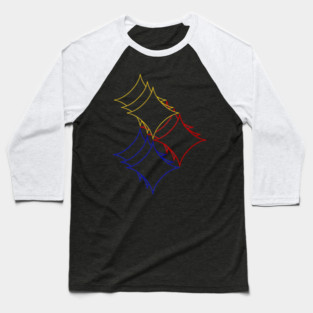 Trippy Steelers Baseball T-Shirt