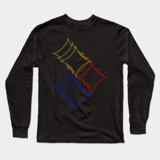 Trippy Steelers Long Sleeve T-Shirt