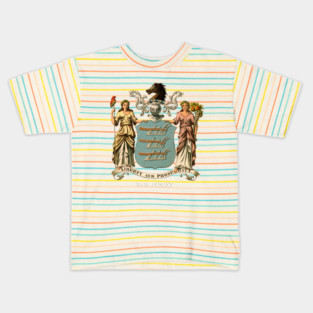 1876 New Jersey Coat of Arms Kids T-Shirt