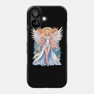 Heavenly Grace Anime Angel Girl Phone Case