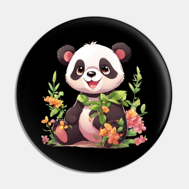 Paws and Playtime Baby Panda Pin by animegirlnft