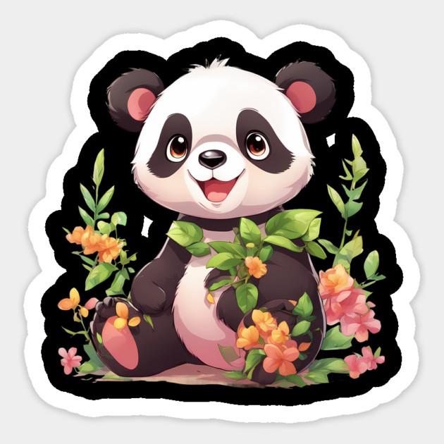 Paws and Playtime Baby Panda Sticker by animegirlnft