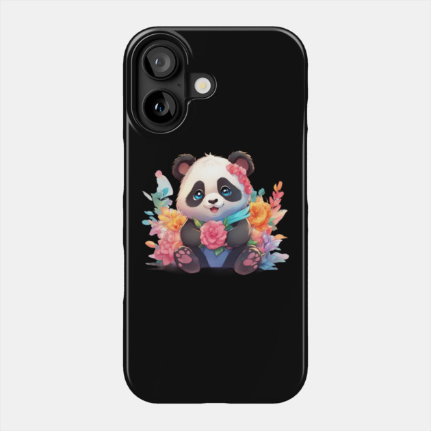 Bamboo Bliss Baby Panda Phone Case by animegirlnft