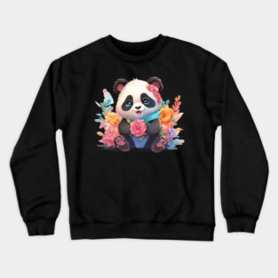 Bamboo Bliss Baby Panda Crewneck Sweatshirt