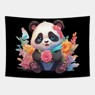 Bamboo Bliss Baby Panda Tapestry