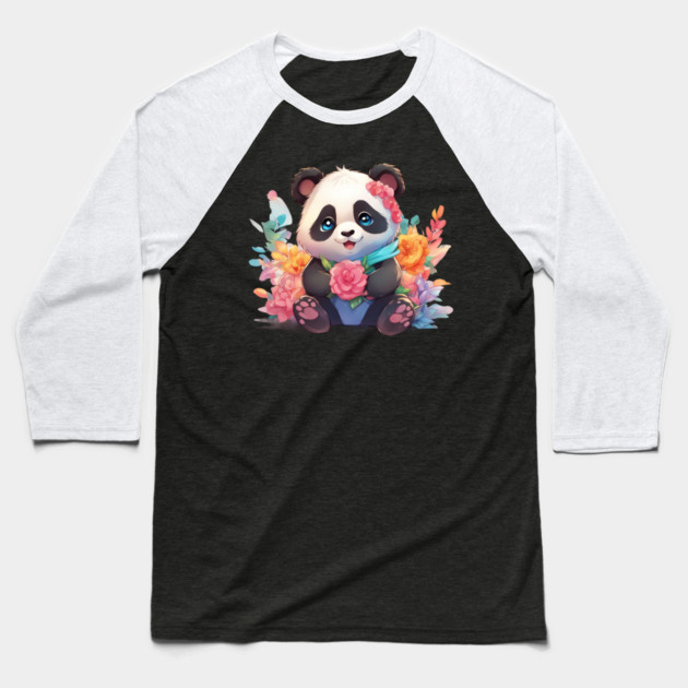 Bamboo Bliss Baby Panda Baseball T-Shirt by animegirlnft