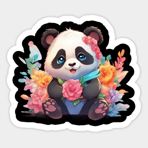 Bamboo Bliss Baby Panda Sticker by animegirlnft
