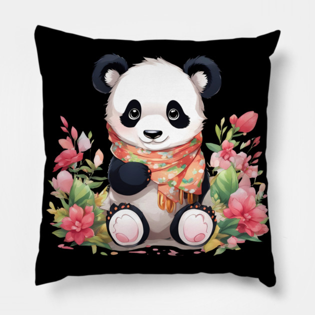 Adorable Cuddly Baby Panda Pillow by animegirlnft