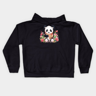 Adorable Cuddly Baby Panda Kids Hoodie