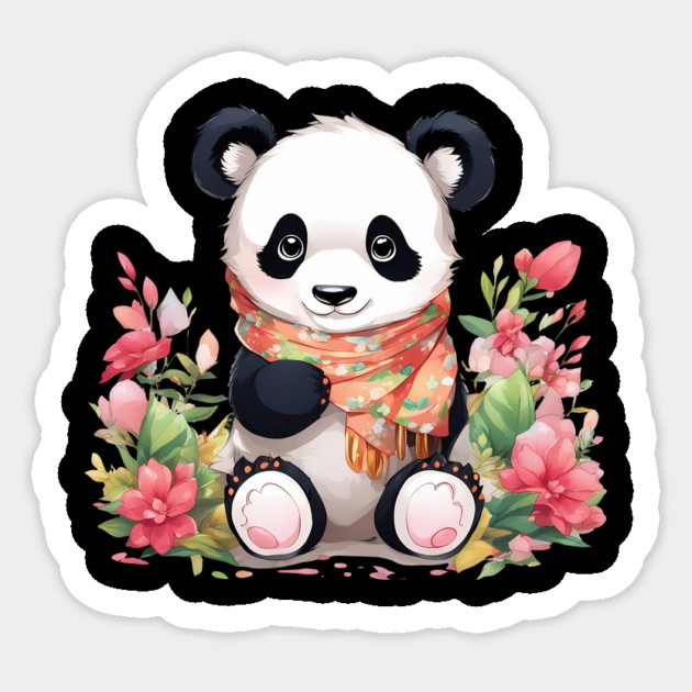 Adorable Cuddly Baby Panda Sticker by animegirlnft