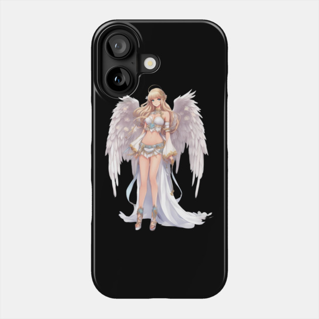 Heavenly Divine Anime Angel Goddess Phone Case by animegirlnft