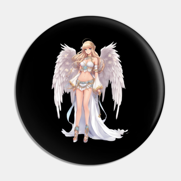 Heavenly Divine Anime Angel Goddess Pin by animegirlnft