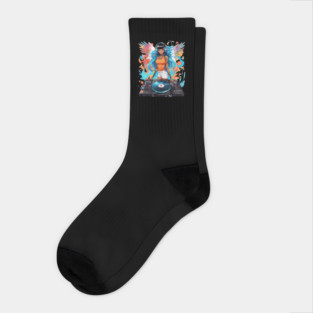 Rave Nation Techno Trance DJ Girl Socks
