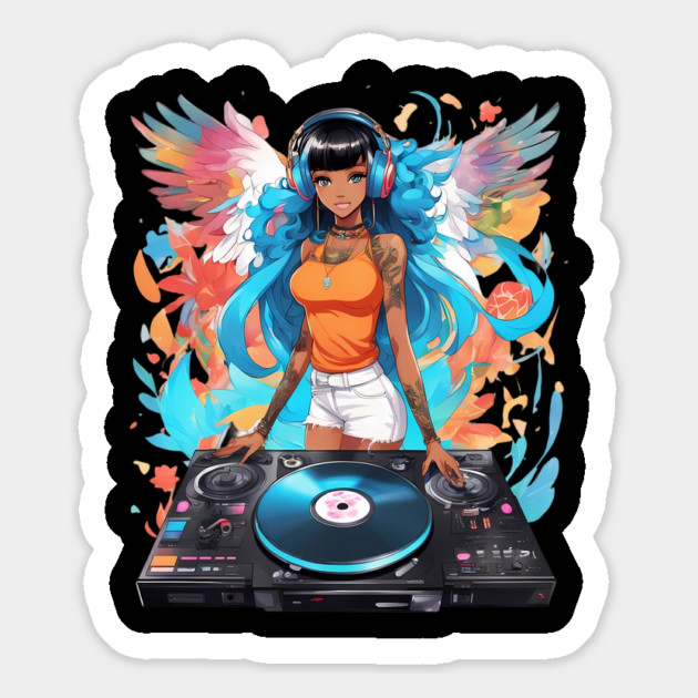 Rave Nation Techno Trance DJ Girl Magnet by animegirlnft