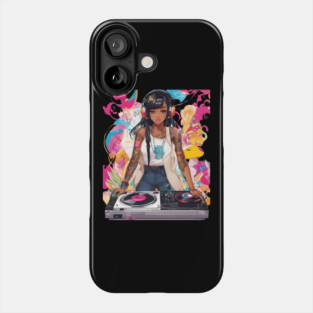 Pulsating Beats DJ Techno Raves Girl Phone Case