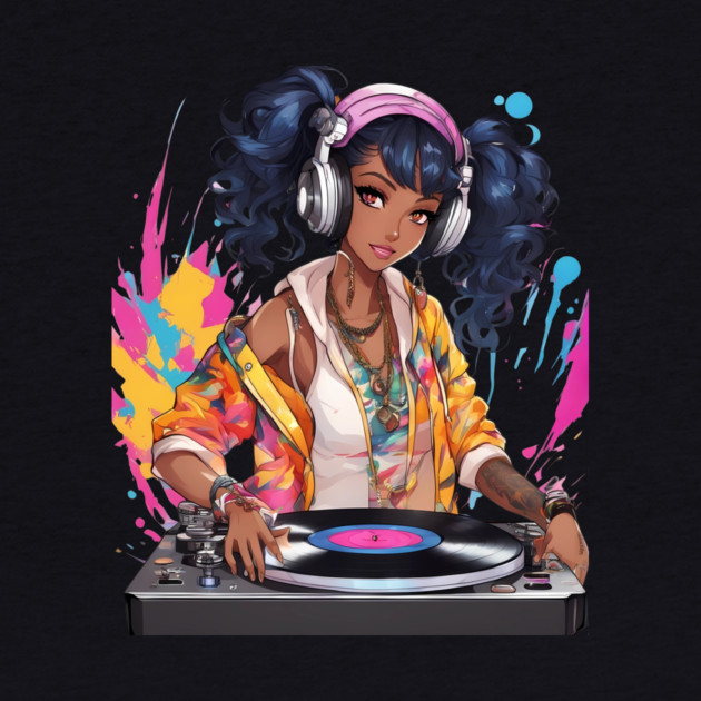 Euphoric Frequencies Trance Parties DJ Girl by animegirlnft