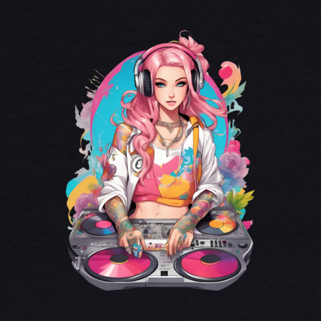 Underground Rave Party DJ Girl by animegirlnft