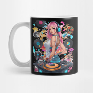 Djing TechnoRave Revolution Girl Mug