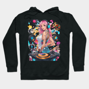 Djing TechnoRave Revolution Girl Hoodie