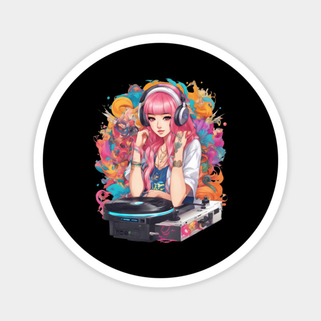 Beats BlissTechno Trance Rave DJ Magnet by animegirlnft