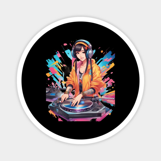 Bass Magic Techno Trance Raves DJ Magnet by animegirlnft