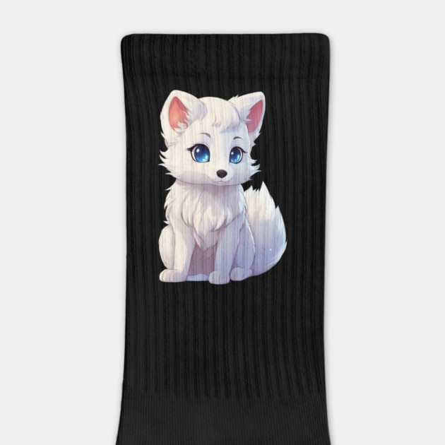 Playful Frosty Baby Arctic Fox by animegirlnft