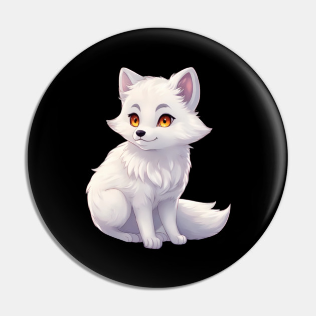 Paws Playtime Cute Baby Arctic Fox Pin by animegirlnft