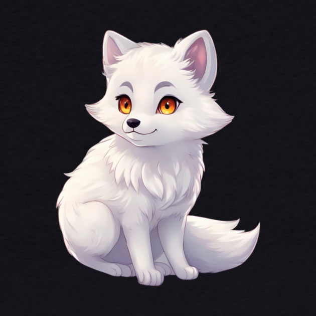 Paws Playtime Cute Baby Arctic Fox by animegirlnft