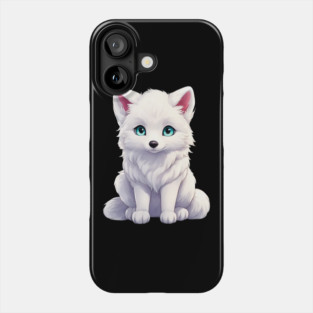 Snowy Snuggles Arctic Fox Pup Phone Case