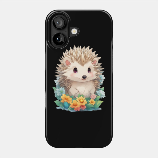 Prickly Paws Baby Hedgehog Phone Case by animegirlnft