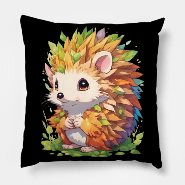 Quills CuddlesBaby Hedgehog Pillow by animegirlnft