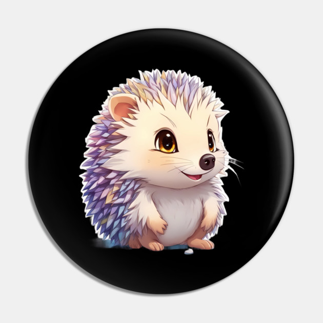 Spikes Smiles Heartwarming Baby Hedgehog Pin by animegirlnft