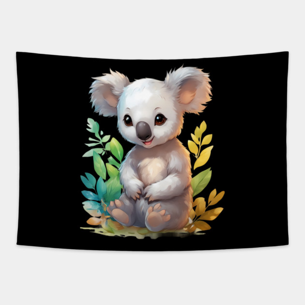 Kute Adorable Baby Koalas Tapestry by animegirlnft