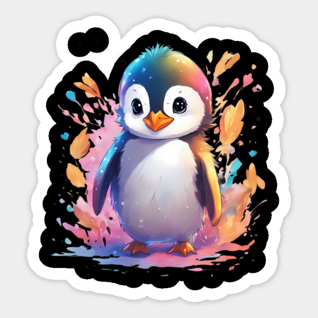 Baby Penguin Playtime Joy Magnet by animegirlnft