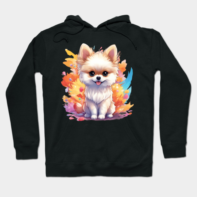 Fluffball Lovely Pomeranian Puppy Hoodie by animegirlnft